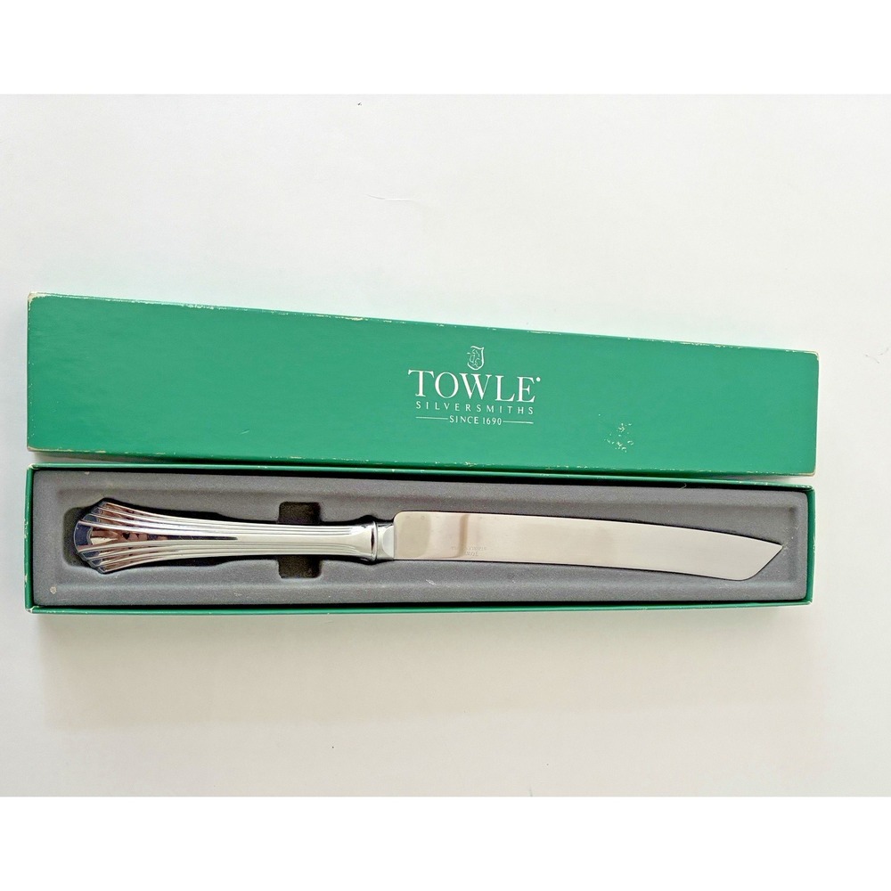Towle Symphony Sterling Silver Cake Knife Vintage T4441H Hollow Handle 12"